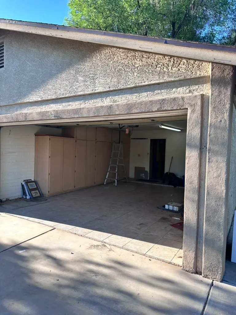 Redfield before POV exterior garage