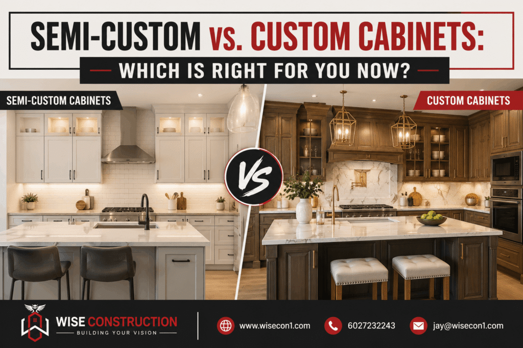Semi-Custom vs. Custom Cabinets